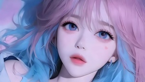炫彩靓丽少女