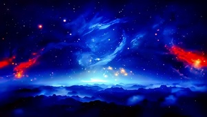 浩瀚蓝色星空