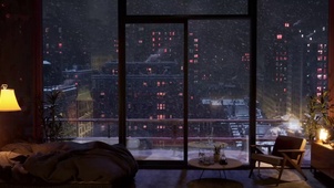 舒适的纽约公寓大雪