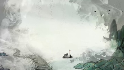 中国风水墨山水风景