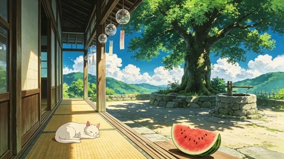 蝉鸣与西瓜