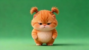 可爱揪揪猫咪