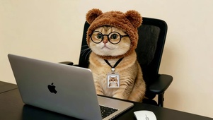 文静的打工仔猫咪