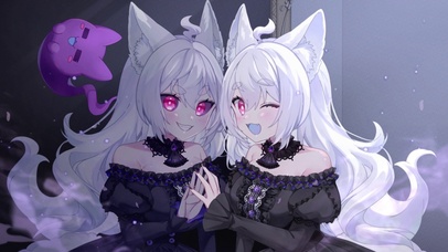 白毛猫娘