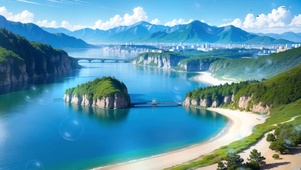 桥景