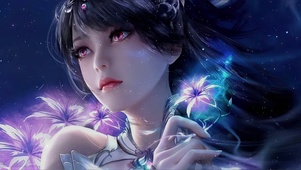 星空唯美女孩