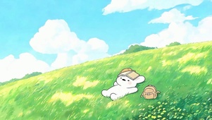 护眼白云树木