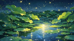 护眼绿景