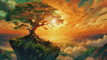 奇幻梦境中的千年古树