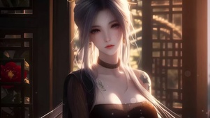 古风阁楼美女