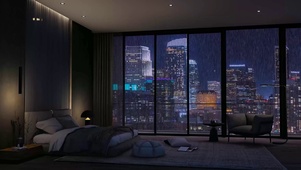 都市雨夜房间
