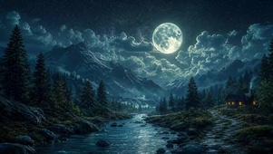 夜晚的森林