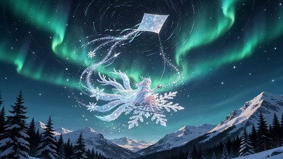 冰雪纸鸢