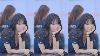 性感制服美女车模3屏