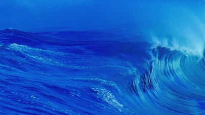 蔚蓝大海海浪