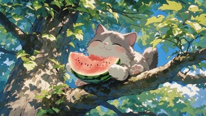 树上的猫咪