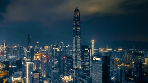 高楼夜景