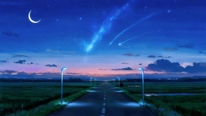夜路星光