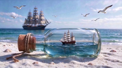 把大海和梦想，装进同一个瓶子里
