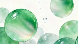 护眼水流带鱼屏
