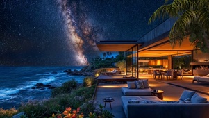 唯美星空大海
