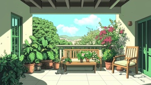 绿植阳台