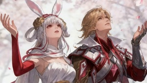 李信公孙离桃花树下