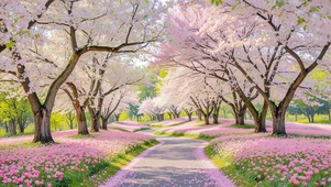 樱林花径