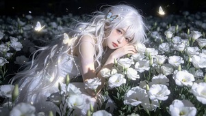 治愈鲜花女孩