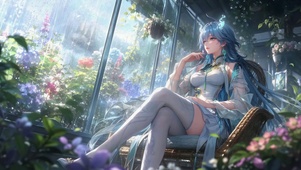 花房听雨清宵