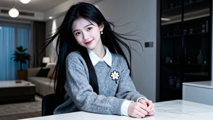 微笑少女
