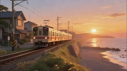 落日海岸列车