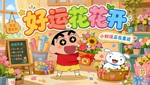 蜡笔小新·好运花花开