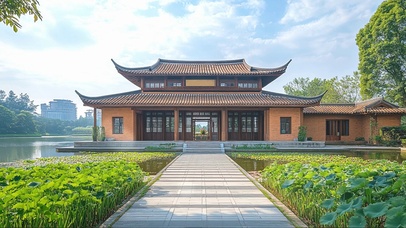 阳光湖畔园林古建