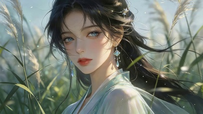 芦苇丛女孩