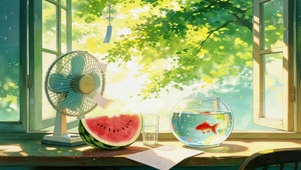 夏日窗台（重做）
