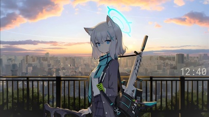 白发少女-4k