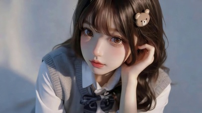 可爱小女孩