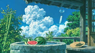 夏日晴空下的乡村