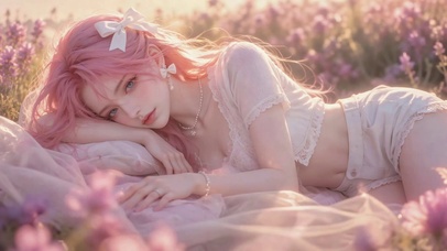 花田粉发清纯美少女