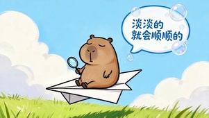 淡淡的就会顺顺的