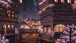 城市樱花