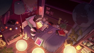 深夜工作的小熊