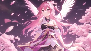 樱花天使少女
