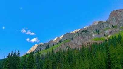 风景护眼桌面壁纸高山树林