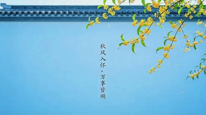 秋风入怀，万事皆顺