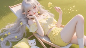 精灵美女高清4k