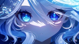 蓝色眼睛女孩
