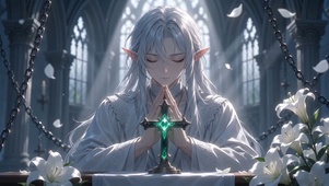哥特教堂精灵祈祷