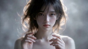 氛围感温柔清纯美少女